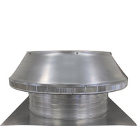 Roof Louver - Pop Vent | 20" Diameter | 4" Tall Collar | Flat Flange | 314 Sq. In. NFA - Active Ventilation Products