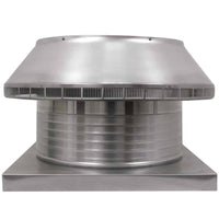 Roof Louver 20" with Curb Mount Sub Base - Pop Vent | 20" Diameter | 6" Tall Collar | 314 Sq. In. NFA - Active Ventilation Products