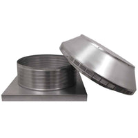 Roof Louver 20" with Curb Mount Sub Base - Pop Vent | 20" Diameter | 6" Tall Collar | 314 Sq. In. NFA - Active Ventilation Products