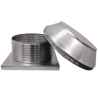 Roof Louver 20" with Curb Mount Sub Base - Pop Vent | 20" Diameter | 8" Tall Collar | 314 Sq. In. NFA - Active Ventilation Products