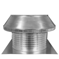 Roof Louver - Pop Vent | 20" Diameter | 8" Tall Collar | Flat Flange | 314 Sq. In. NFA - Active Ventilation Products