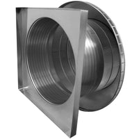 Roof Louver 24" with Curb Mount Sub Base - Pop Vent | 24" Diameter | 8" Tall Collar | 452 Sq. In. NFA - Active Ventilation Products