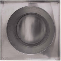 Roof Louver 24" with Curb Mount Sub Base - Pop Vent | 24" Diameter | 12" Tall Collar | 452 Sq. In. NFA - Active Ventilation Products