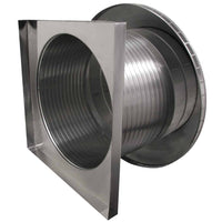 Roof Louver 24" with Curb Mount Sub Base - Pop Vent | 24" Diameter | 12" Tall Collar | 452 Sq. In. NFA - Active Ventilation Products