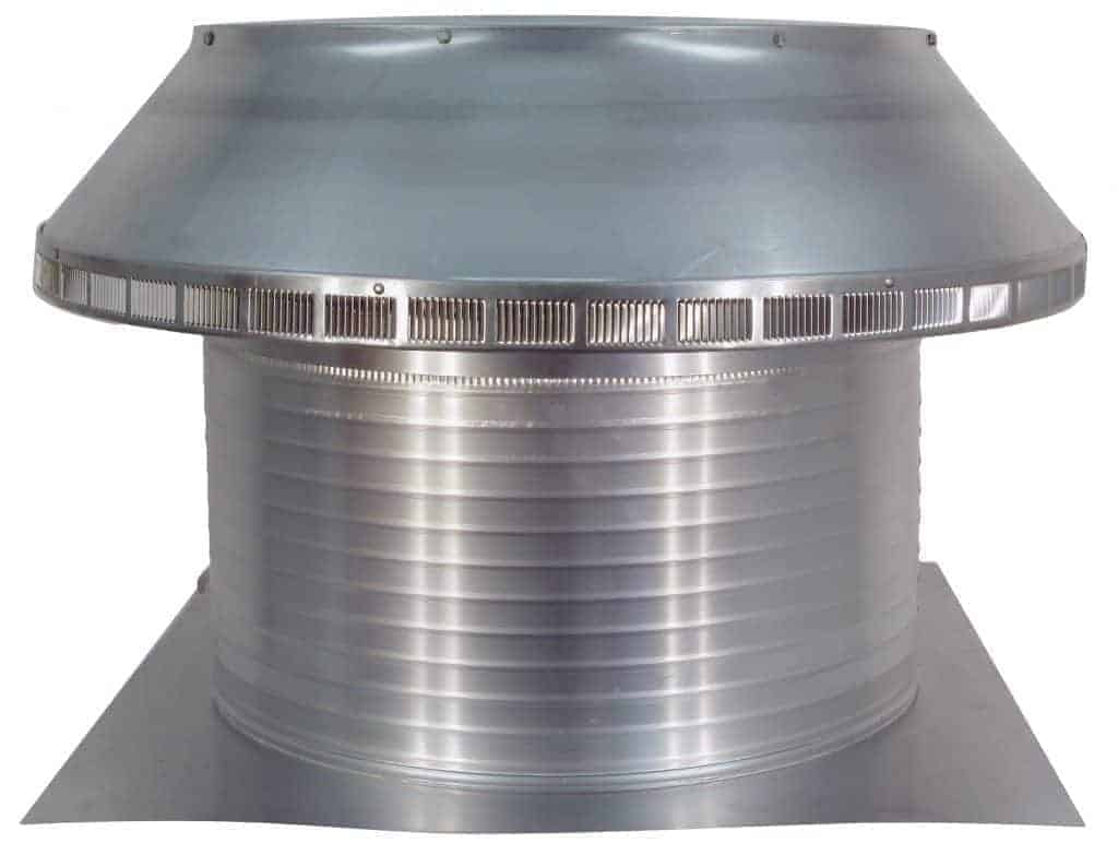 Model PV-24-C12  | Pop Vent |  24" Diameter |  12" Tall Collar | Flat Falng | 452 Sq. In. NFA