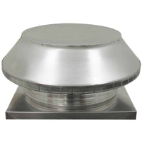 Roof Louver 24" with Curb Mount Sub Base - Pop Vent | 24" Diameter | 4" Tall Collar | 452 Sq. In. NFA - Active Ventilation Products