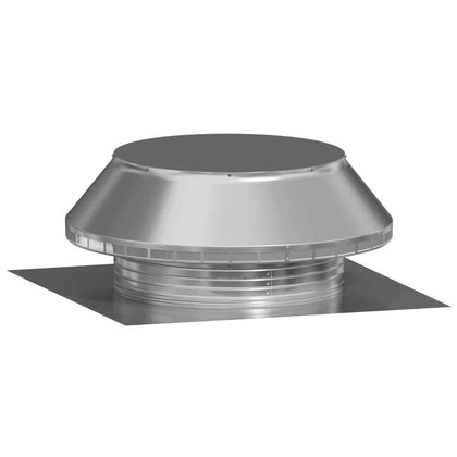 Model PV-24-C4  | Pop Vent |  24" Diameter |  4" Tall Collar | Flat Falng | 452 Sq. In. NFA