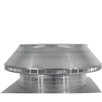 Roof Louver - Pop Vent | 24" Diameter | 4" Tall Collar | Flat Flange | 452 Sq. In. NFA - Active Ventilation Products