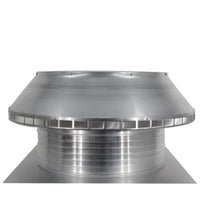 Roof Louver - Pop Vent | 24" Diameter | 6" Tall Collar | Flat Flange | 452 Sq. In. NFA - Active Ventilation Products