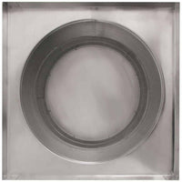 Roof Louver 24" with Curb Mount Sub Base - Pop Vent | 24" Diameter | 8" Tall Collar | 452 Sq. In. NFA - Active Ventilation Products