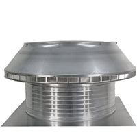 Roof Louver - Pop Vent |  24" Diameter |  8" Tall Collar | Flat Flange | 452 Sq. In. NFA