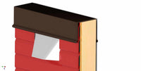 An Off - Ridge Vent The Universal Vent | 15 sq. in. Net Free Area - Active Ventilation Products