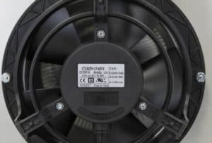 Model RBF-6-C4 | Round Back Fan |  6" Diameter  | Flat Flange |  " 4" Collar