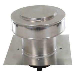 Model RBF-6-C4 | Round Back Fan |  6" Diameter  | Flat Flange |  " 4" Collar