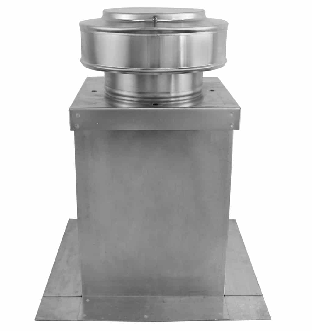 Model RBF-6-C2-CMF | Round Back Exhaust Fan |  6" Diameter | 2" Collar | Curb Mount Flange