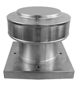 Model RBF-6-C4-CMF | Round Back Exhaust Fan  |  6" Diameter | 4" Collar  | Curb Mount Flange