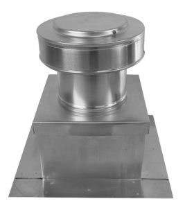 Model RBF-6-C4-CMF | Round Back Exhaust Fan  |  6" Diameter | 4" Collar  | Curb Mount Flange