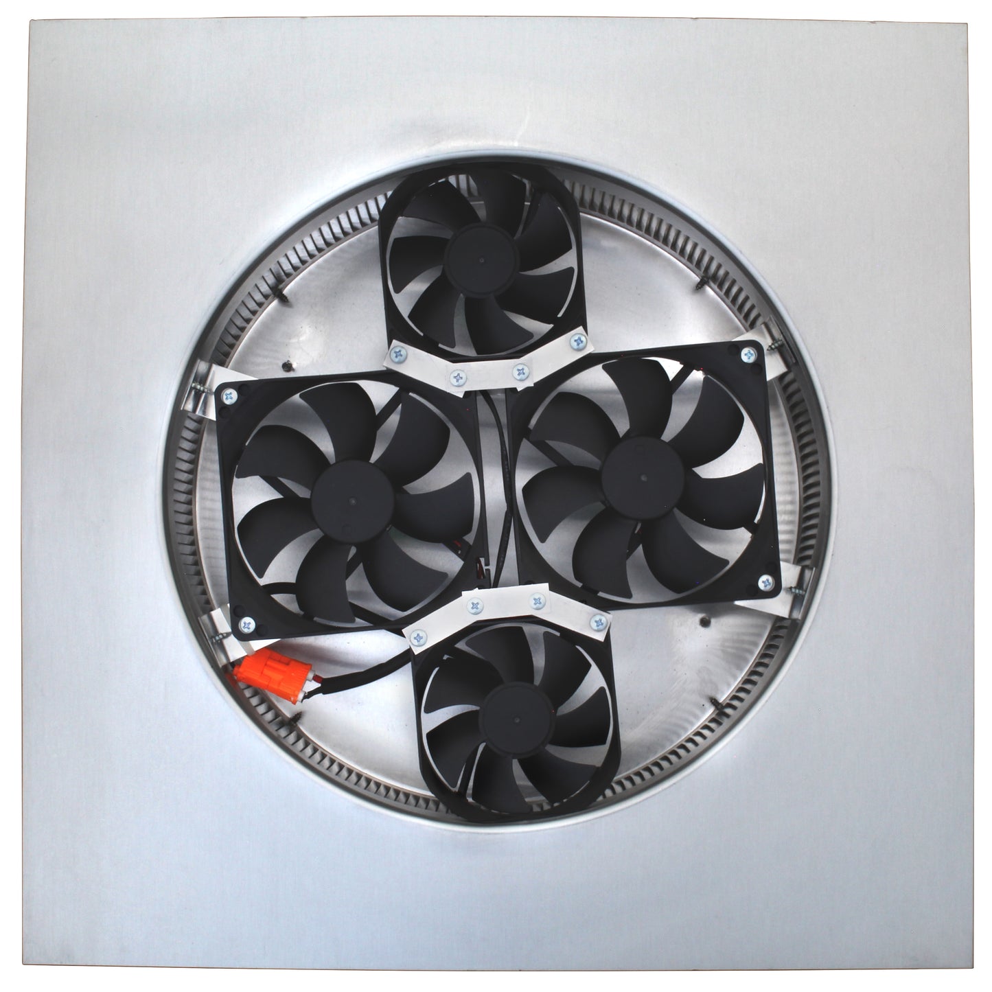 Round Back Solar Fan - 740 CFM |Model RBSF-12-C2 |  12" Diameter | 2" Tall Collar