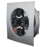 Round Back Solar Fan - 740 CFM |Model RBSF-12-C2 |  12" Diameter | 2" Tall Collar