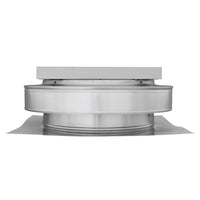 Round Back Solar Fan - 740 CFM |Model RBSF-12-C2 |  12" Diameter | 2" Tall Collar