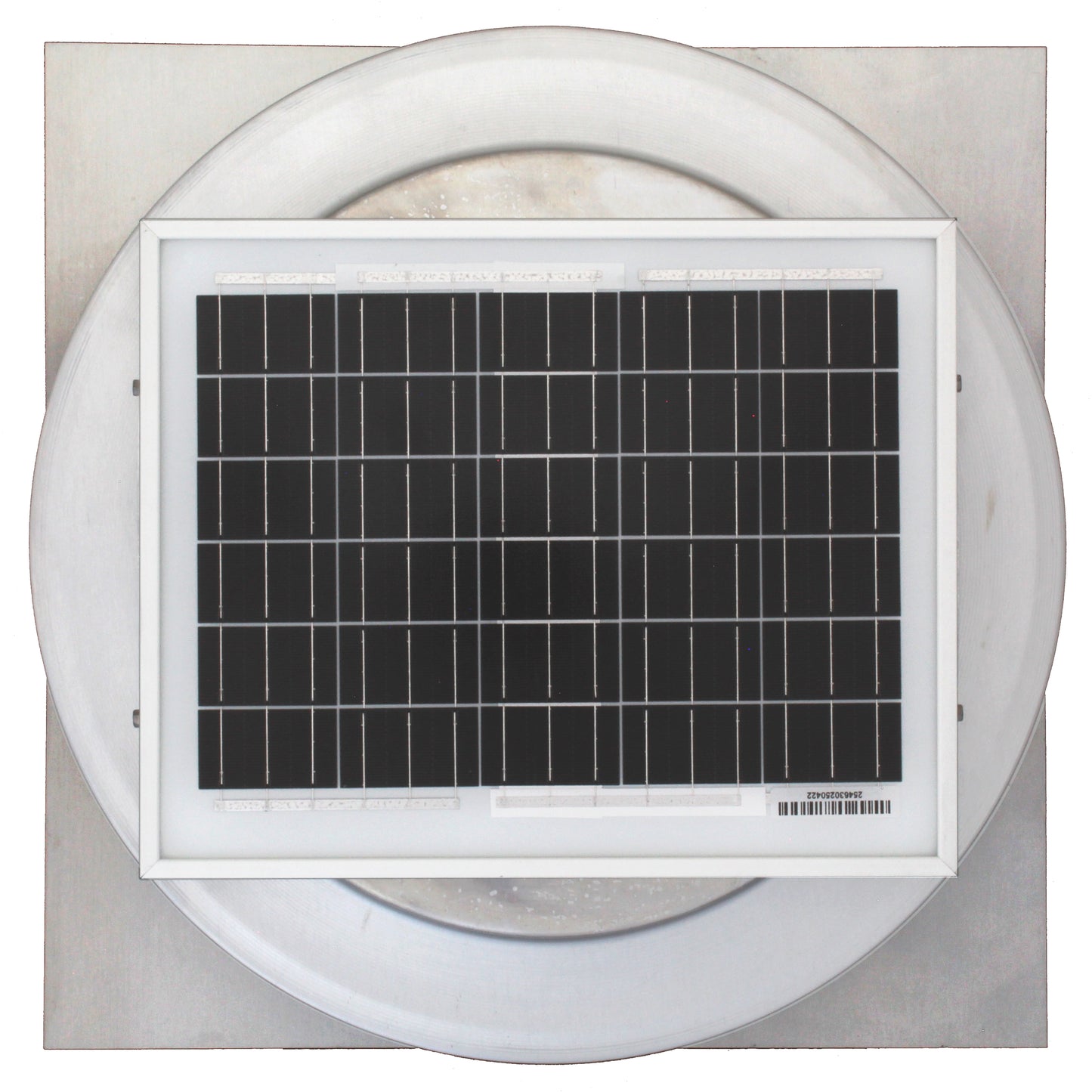 Round Back Solar Fan - 740 CFM |Model RBSF-12-C2 |  12" Diameter | 2" Tall Collar