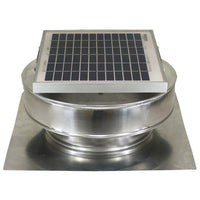 Model RBSF - 8 - C2 | Round Back Solar Fan | 8" Diameter | 2" Tall Collar | CFM: 365 - Active Ventilation Products