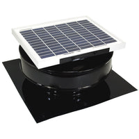 Model RBSF - 8 - C2 | Round Back Solar Fan | 8" Diameter | 2" Tall Collar | CFM: 365 - Active Ventilation Products