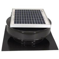 Model RBSF - 8 - C2 | Round Back Solar Fan | 8" Diameter | 2" Tall Collar | CFM: 365 - Active Ventilation Products