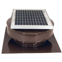 Model RBSF - 8 - C2 | Round Back Solar Fan | 8" Diameter | 2" Tall Collar | CFM: 365 - Active Ventilation Products