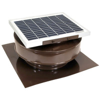 Model RBSF - 8 - C2 | Round Back Solar Fan | 8" Diameter | 2" Tall Collar | CFM: 365 - Active Ventilation Products