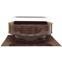 Model RBSF - 8 - C2 | Round Back Solar Fan | 8" Diameter | 2" Tall Collar | CFM: 365 - Active Ventilation Products