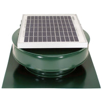 Model RBSF - 8 - C2 | Round Back Solar Fan | 8" Diameter | 2" Tall Collar | CFM: 365 - Active Ventilation Products