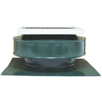 Model RBSF - 8 - C2 | Round Back Solar Fan | 8" Diameter | 2" Tall Collar | CFM: 365 - Active Ventilation Products