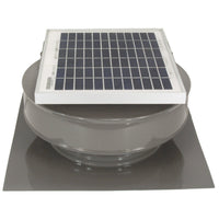 Model RBSF - 8 - C2 | Round Back Solar Fan | 8" Diameter | 2" Tall Collar | CFM: 365 - Active Ventilation Products