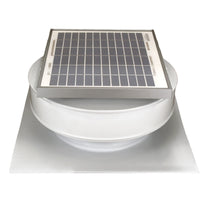 Model RBSF - 8 - C2 | Round Back Solar Fan | 8" Diameter | 2" Tall Collar | CFM: 365 - Active Ventilation Products
