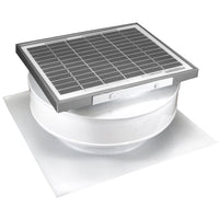 Model RBSF - 8 - C2 | Round Back Solar Fan | 8" Diameter | 2" Tall Collar | CFM: 365 - Active Ventilation Products
