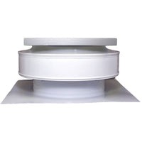 Model RBSF - 8 - C2 | Round Back Solar Fan | 8" Diameter | 2" Tall Collar | CFM: 365 - Active Ventilation Products