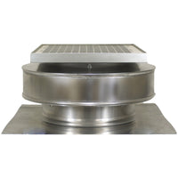 Model RBSF - 8 - C2 | Round Back Solar Fan | 8" Diameter | 2" Tall Collar | CFM: 365 - Active Ventilation Products
