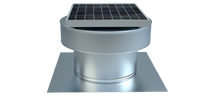 Model RBSF - 8 - C4 | Round Back Solar Fan | 8″ Diameter | 4″ Tall Collar | CFM: 365 - Active Ventilation Products