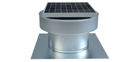 Model RBSF-8-C4 | Round Back Solar Fan | 8″ Diameter | 4″ Tall Collar | CFM: 365