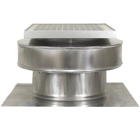 Model RBSF - 8 - C4 | Round Back Solar Fan | 8″ Diameter | 4″ Tall Collar | CFM: 365 - Active Ventilation Products