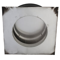 Static Vents - Round Back Roof Vent | 10" Diameter | 2" Tall Collar | Flat Flange | 78 Sq. In. NFA