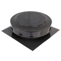 Static Vents - Round Back Roof Vent | 10" Diameter | 2" Tall Collar | Flat Flange | 78 Sq. In. NFA