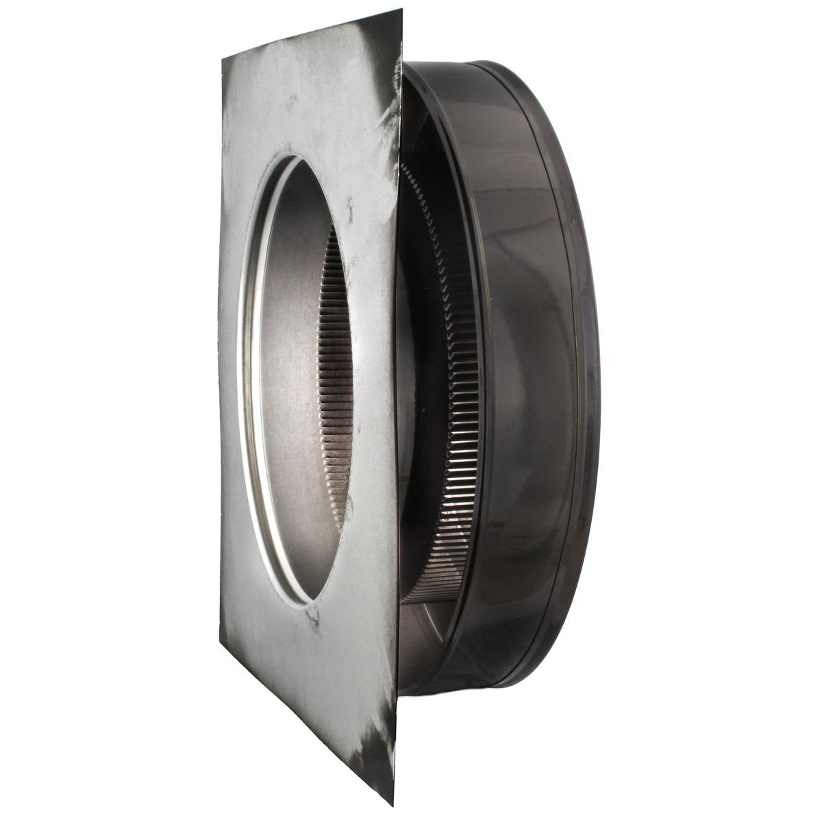 Static Vents - Round Back Roof Vent | 10" Diameter | 2" Tall Collar | Flat Flange | 78 Sq. In. NFA