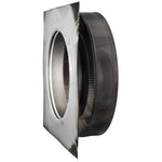 Static Vents - Round Back Roof Vent | 10" Diameter | 2" Tall Collar | Flat Flange | 78 Sq. In. NFA