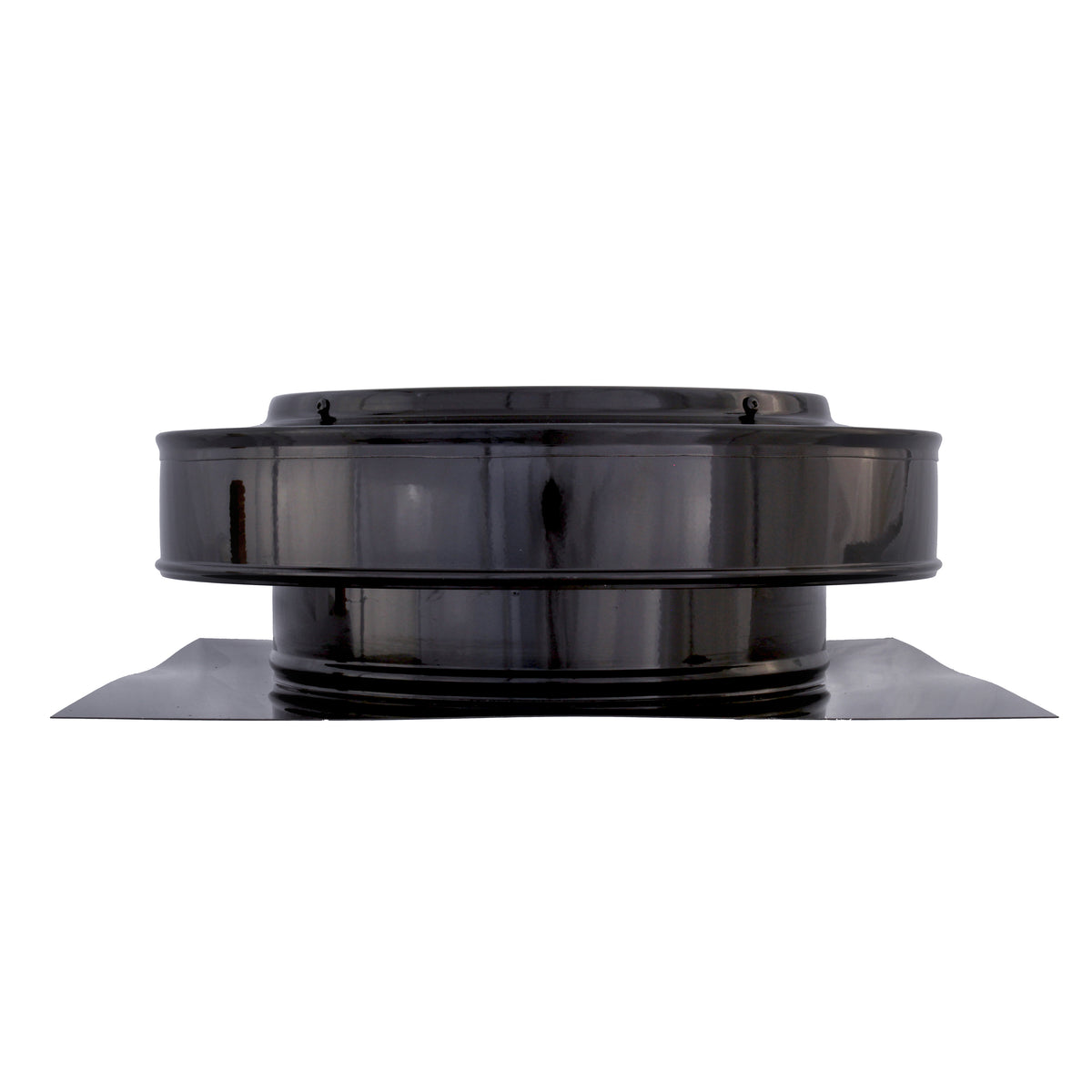 Static Vents - Round Back Roof Vent | 10" Diameter | 2" Tall Collar | Flat Flange | 78 Sq. In. NFA