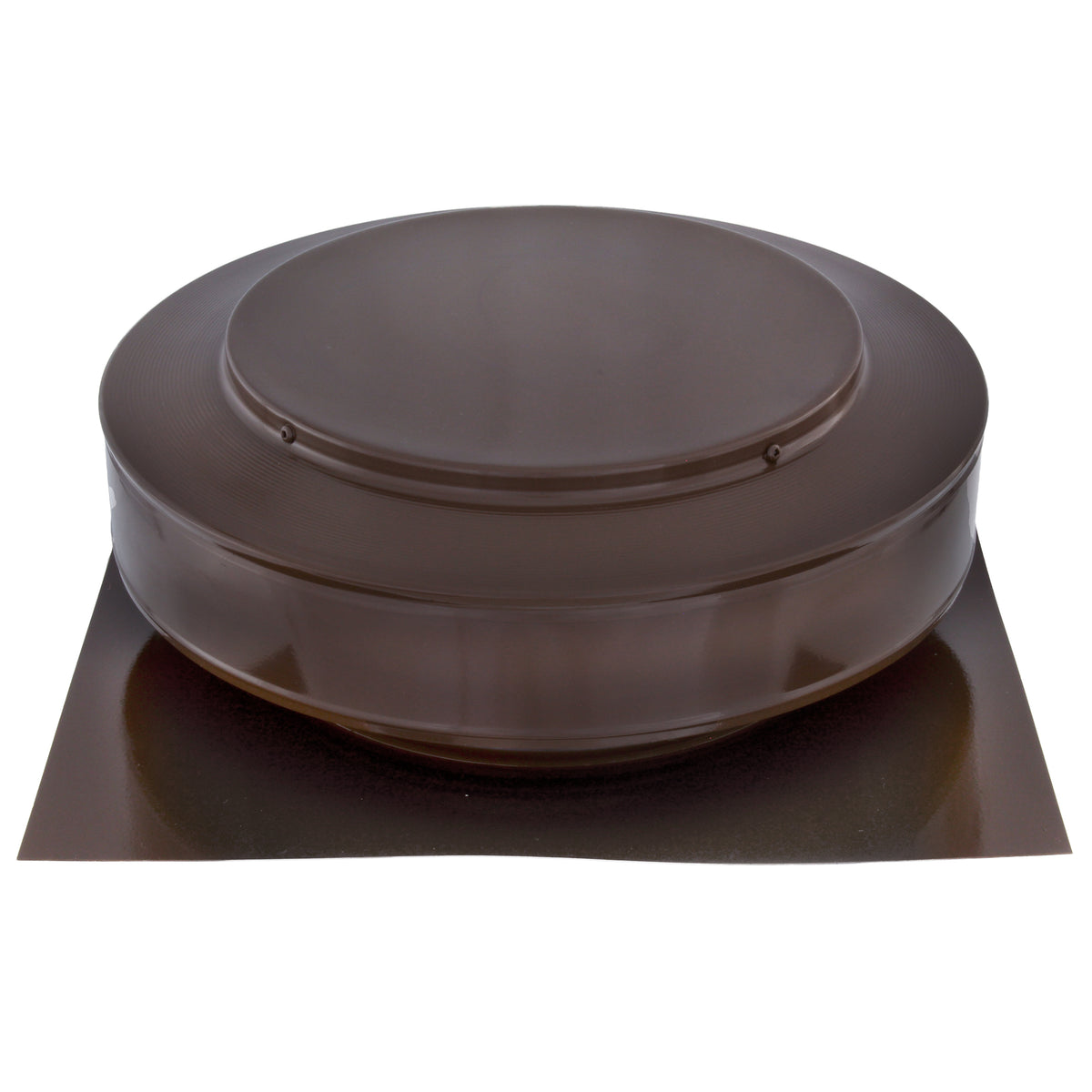Static Vents - Round Back Roof Vent | 10" Diameter | 2" Tall Collar | Flat Flange | 78 Sq. In. NFA
