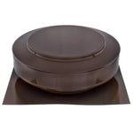 Static Vents - Round Back Roof Vent | 10" Diameter | 2" Tall Collar | Flat Flange | 78 Sq. In. NFA