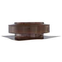 Static Vents - Round Back Roof Vent | 10" Diameter | 2" Tall Collar | Flat Flange | 78 Sq. In. NFA