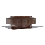 Static Vents - Round Back Roof Vent | 10" Diameter | 2" Tall Collar | Flat Flange | 78 Sq. In. NFA